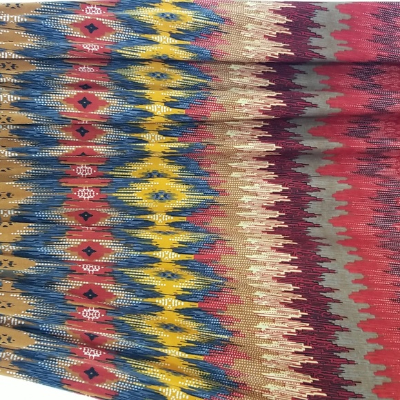 California Woman boho printed maxi dress Size M - Picture 5 of 11